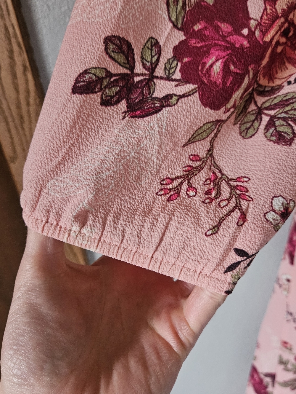 Rue21 Pink Floral Wrap Jumpsuit - Picture 3 of 13